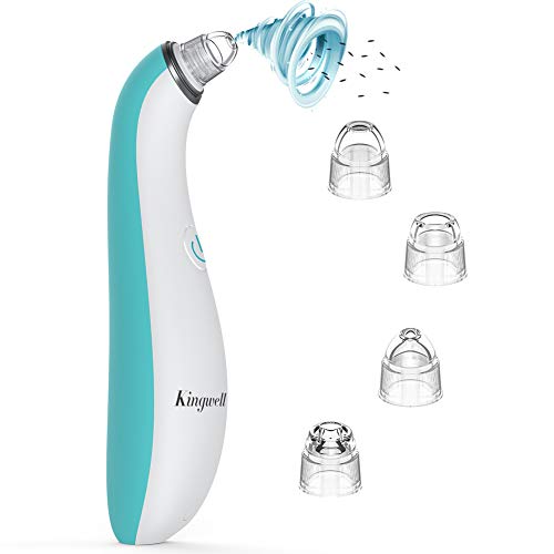 Blackhead Remover Pore Vacuum - Kingwell Blackhead Removal Tool with 4 Replaceable Suction