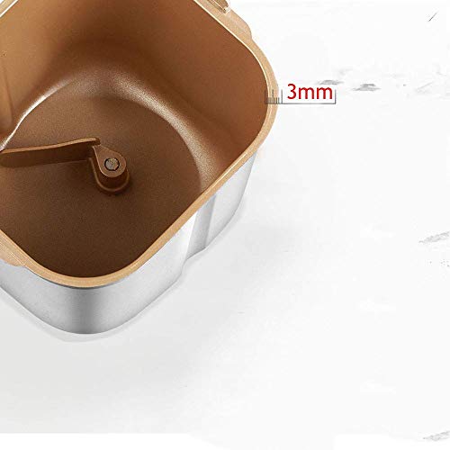 WSAND Brotmaschine-Edelstahl-Brotmaschine, programmierbarer Brotbackautomat mit Fruchtnussspender, Antihaft… – Bild 7