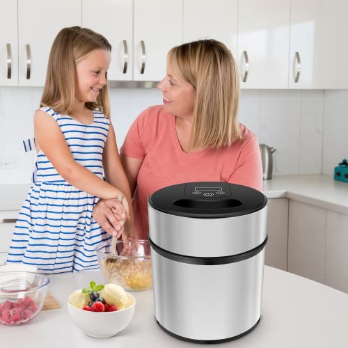 Eismaschine 2L, Speiseeisbereiter, Eismaschine ohne Kompressor, Speiseeismaschine, inkl. Rezeptheft und Löffel… – Bild 7