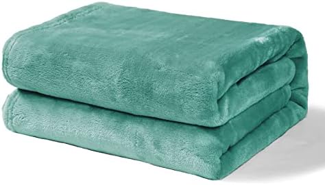 Exclusivo Mezcla Soft Lightweight Fleece Baby Blanket Throw Blanket for Boys, Girls, Toddler and Kids Nap Blankets for Crib Bedding, Nursery, and Security (40x50 inches, Celadon)