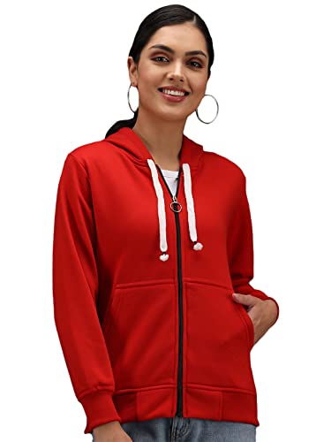 Image of eKools� Women's Fleece Winters Hoodie Sweatshirt Zipper with Pockets (Flee1 Series)
