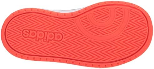adidas Kids Hoops 2.0 Mid Basketball Shoe, Black/Solar Red/Grey, 6 US Unisex Toddler | Image 3