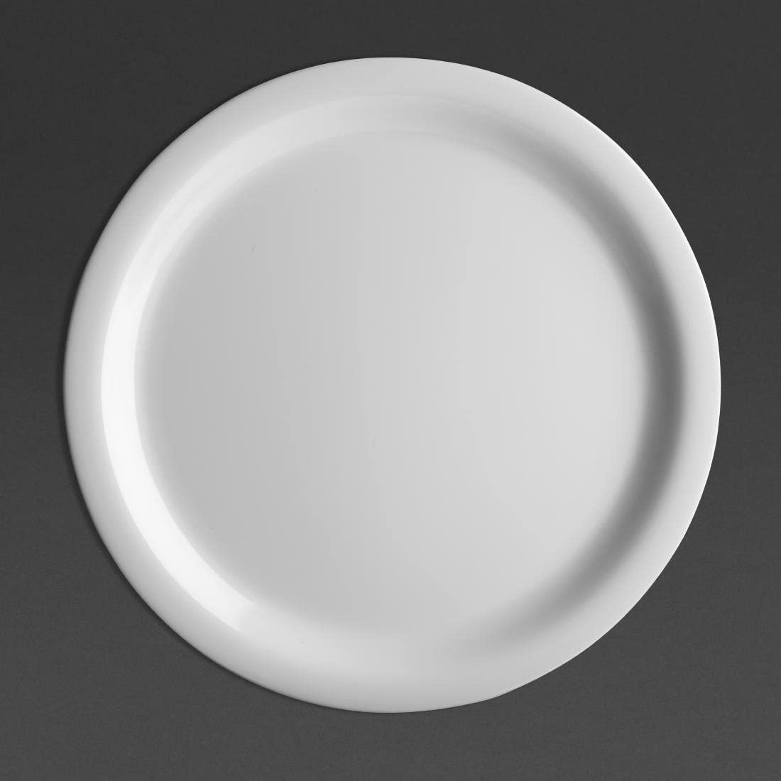 Olympia Melamine Narrow Rimmed Plates 226mm 9 Inch (Pack of 12)