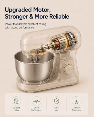 Image of Kitchen in the Box Stand Mixer, 3.5 QT Kitchen Electric Mixer for Baking