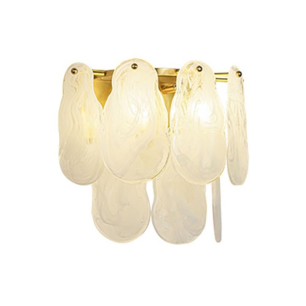 OZBMA Modern Brass Wall Lamp Simple Glass Light Bedroom Bedside Sconce for Living Room Background Hotel Corridor Hallway