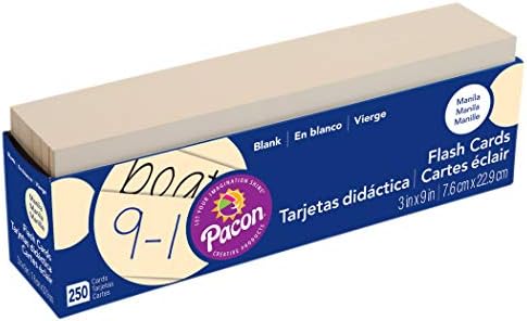 Pacon® PAC74100 Blank Flash Cards, 3" x 9", Manila, Pack of 250 image 2