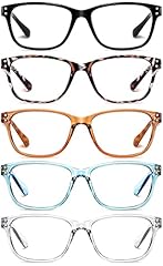 5 Pack Black/Clear/Yellow/Blue/Brown