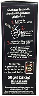 Nescafe Instant Coffee Sticks 25 stick 1.76oz (Nes)