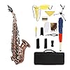 Ytytyt Rood Antieke Sopraan Saxofoon BB Sleutel Woodwind Instrument Met Case Sax Stand Riet Handschoenen Reinigingsdoek…