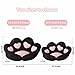 Ditucu Cat Paw Cushion Kawaii Chair Cushions 31.4 x 27.5 inch Cute Stuff Heart-Shaped Seat Pad Comfy Lazy Sofa Office Floor Pillow for Gaming Chairs Room Decor Black
