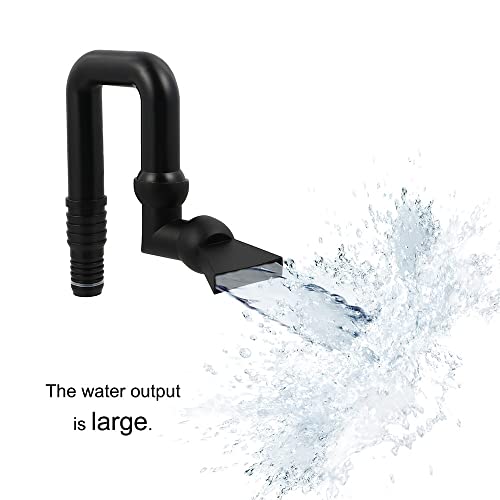 MiOYOOW U Return Pipe, 360° Rotation Aquarium U Return Pipe Fish Tank Pump Nozzle for Aquarium Water Pump - Image 3