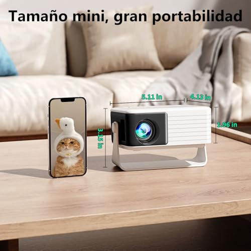 Image of Mini Projector, YOTON Portable Projector Y3 Support 1080P Full HD, Pocket Phone Projector for Home Theater & Outdoor, Suppport PC / PS4 / Tablet / Fire TV Stick / Smartphone (HDMI Cable & Remote Included)