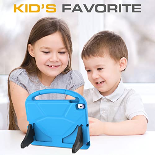 Image of Kids Case for iPad 9th /8th /7th Generation, iPad 10.2 Kids Case with Built-in Screen Protector, Durable Shockproof Handle Stand Protective Cover for iPad 10.2 Inch 2021 /2020 /2019, Blue