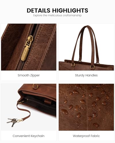 Image of LOVEVOOK Laptop Tote Bag for Women,Computer Briefcase for Work Office