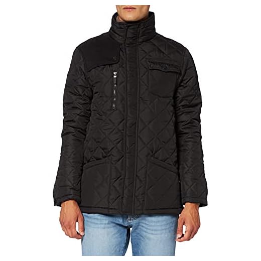 Soul Star PACKCORD Abrigo, Negro (Black 000000), L para Hombre