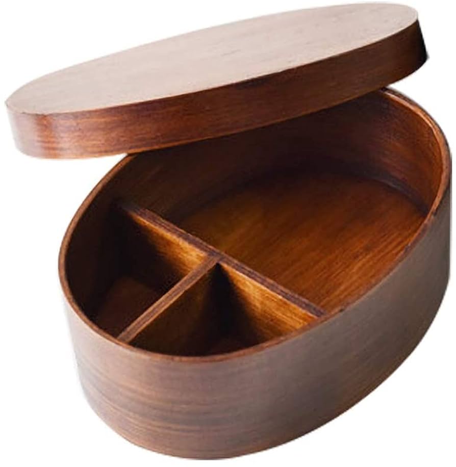 曲げわっぱ　弁当箱　　小判型　木製　朱塗り 曲げわっぱ お弁当箱 紀州内朱塗り 600ml 小判型 弁当箱 1段 杉