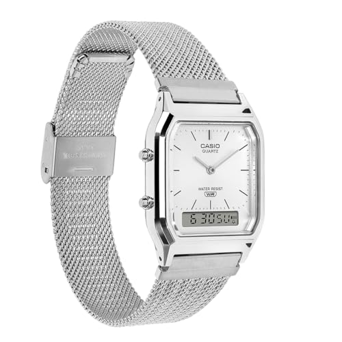 Image of Casio Vintage AQ-230EM-7ADF Analog-Digital White Watch Unisex (D418)