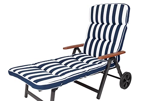 Kettler Polen KETTtex 2155 Auflage Rollliegen Alicante Blockstreifen blau-weiß Sitzpolster 200x65x9 cm (ohne Liege) Kettler Polen KETTtex 2155 Auflage Rollliegen Alicante Blockstreifen blau-weiß Sitzpolster 200x65x9 cm (ohne Liege)