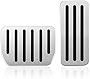 Motrobe Tesla Model Y Model 3 Anti-Slip Aluminium Accelerator Brake Foot Pedals Cover (Set of 2)