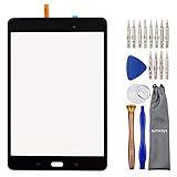 Sunways Touch Digitizer Screen Panel with Tool Kit Replacement for Samsung Galaxy Tab A 8.0 2015 SM-T350 T350 Jet Black