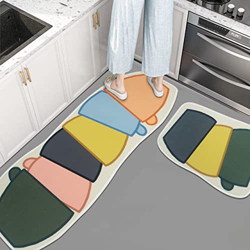 Image of HomeCloud Rubber 6mm Fruit Printed Thick Anti Slip, Washable, Big Size, Printed, Designer Folding Kitchen Mat for Floor Home Bedroom -, Standard Size (40 x 120 cm 40 x 60 cm)