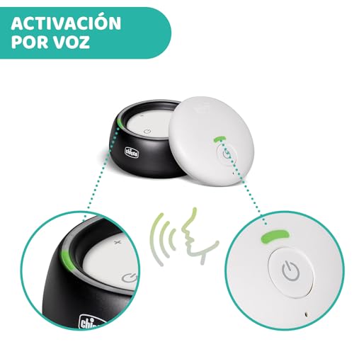 Miniatura 3 de Chicco Vigilabebés Audio Con Tecnología Dect Y Luces De Colores, 300 Metros De Alcance, Micrófono Sensible, Activación Por Voz, Modo Eco Inteligente, Batería De Larga Duración Recargable - Negro