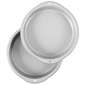 Wilton Recipe Right Non-Stick 9-Inch Round Cake Pans Set, 2-Piece, Steel