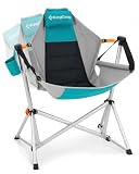 KingCamp Hammock Camping Chair, Swinging Portable Folding Camp Chairs for Adults Max 440lbs Heavy Duty Foldable Oversized Rocker with Aluminum Alloy Frame Cup Holder for Outdoor Beach Patio Sport