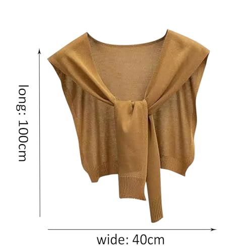 Womens Pashmina Shawls and Wraps Knitted Thin Casual Shawl Wraps Scarf Cardigan Cape Cashmere Shoulder Top2