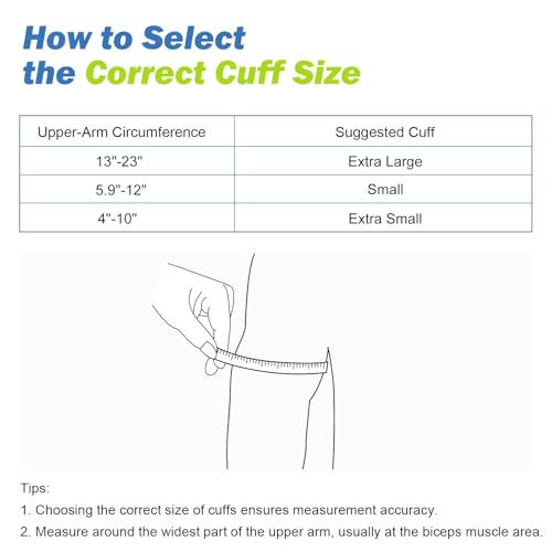 Image of ELERA Extra Large Blood Pressure Cuff (9 inch-24 inch | 22-60cm) - XL Replacement BP Cuff for Big Arms, Compatible with Omron BP Monitors, Adult Cuff Only - 6 Connectors