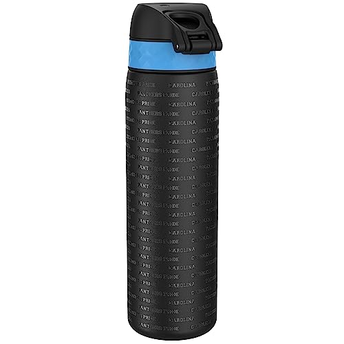 Ion8 NFL Carolina Panthers Lightweight Steel Water Bottle, 600 ml/20 oz, Non-Insulated, Leak Proof, Easy to Open, Secure Lock - Image 2