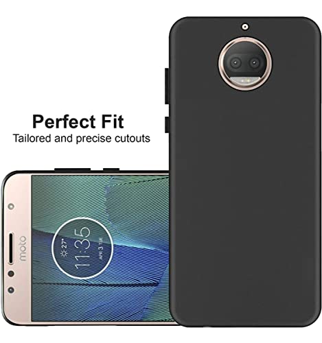 Image of Mobile Back Cover Case for Motorola Moto G5S Plus, Xt1803, Xt1805, Xt1806, Xt1804, Xt1802 (Silicone Case|CameraProtection|Black SC1510)