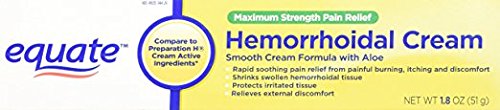 Equate Maximum Strength Pain Relief Hemorrhoidal Cream, 1.8-Ounce Tube (6)