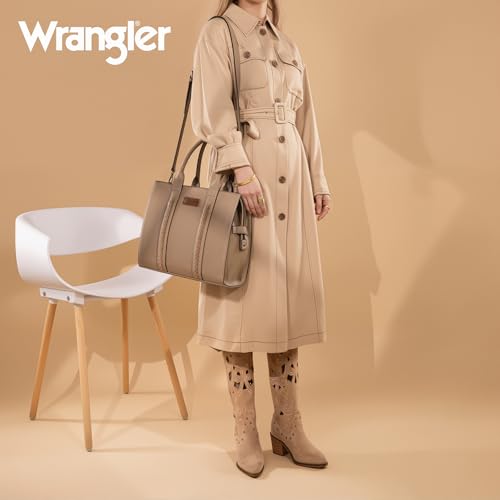 Image of Montana West x Wrangler Tote Bags Purses for Women Work Top-Handle Handbags with Strap