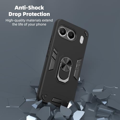 Image of NDCOM for OnePlus Nord 4 Back Case | Premium Nord 4 Back Case for Enhanced Protection | Sleek One Plus Nord 4 Back Cover | Ring Holder Case