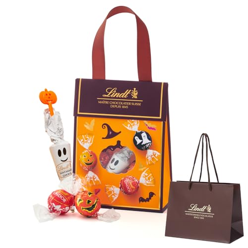【Lindt 公式】リンツ チョコレート リンドールバッグ ハロウィン 限定 6個入 オレンジ ギフト プレゼント 手提げ袋付き ショッピングバッグXS付のサムネイル