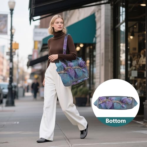 Bolso Tote para Mujer con Estampado de Hojas miniatura 7