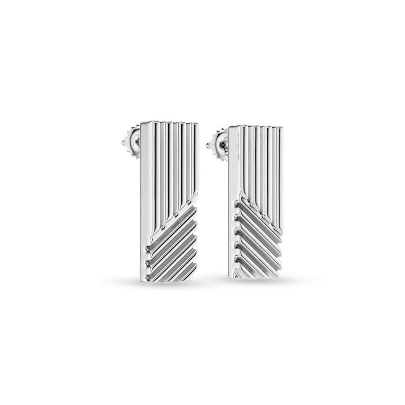 Image of KISNA 9KT / 14KT / 18KT Yellow Gold Millie Linear Earring For Women