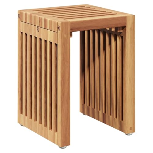 Table d'appoint de jardin vidaXL 3 pcs marron table extérieure teck moderne terrasse - 7