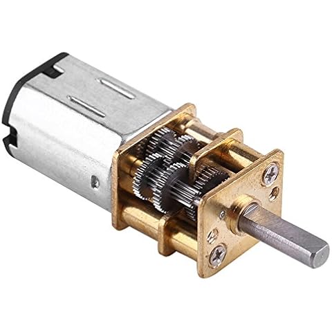 Große Übersetzungsverhältnisse 11000 Gleichstrommotor Niedrige Geschwindigkeit Hochdrehmoment Turbo Getriebe Box Motor DC 6V Geschwindigkeitsreduzierung Getriebe Motor 10/15 / 20RPM(6V20RPM) Cover