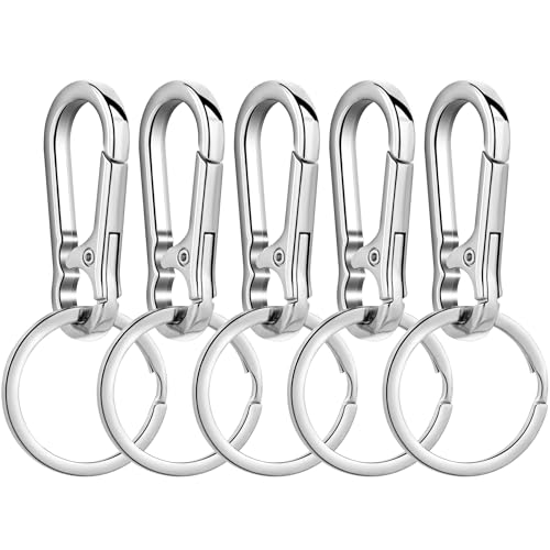 Wikavanli Metal Keychains Keyring Key Chain Ring Clip Holder Organizer
