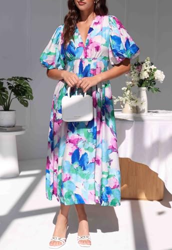 Image of Sissyaki Women's Floral Maxi Dress 2026 Summer Spring Wedding Guest Dress