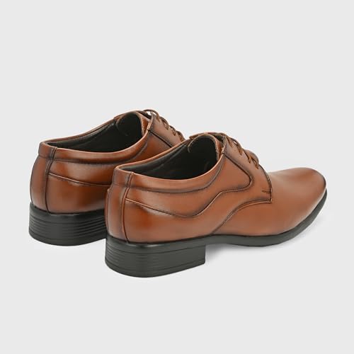 Image of Centrino Formal Shoes for Men | Lightweight Comfortable Office Shoes for Man Stylish | Cushioned Insole Lace-Up Shoes for Men | Durable TPR Sole | Trendy Classic Design Footwear for Men (8115)