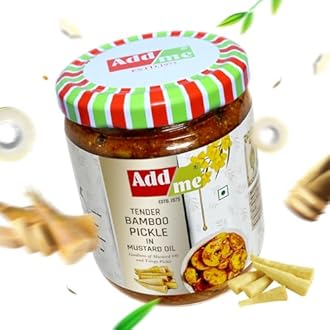 Add me Tender Bamboo Shoots Pickle 500G Kacche Bans ka Achar Glass Pack