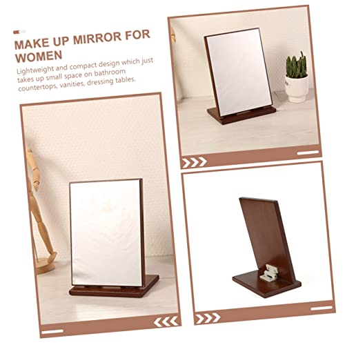 Espejo de tocador rectangular para escritorio ABOOFAN miniatura 2