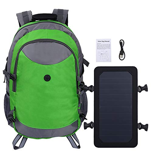 Mochila solar, bolsa de ombro de carga solar, à prova d'água e de grande capacidade, adequada para