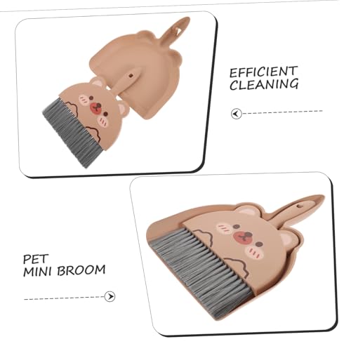 LRXIYODE Mini Kehrschaufel und Besen Set Kleine Bürsten für Tischreinigung Effektive Schmutz Tierhaarbeseitigung Leichtes Verschleißfestes Material für Auto Büro und Haushalt – Bild 5
