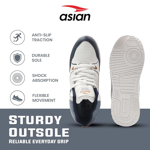 Image of ASIAN Tango-11 Men's High Top Sneakers | Stylish & Lightweight Lace-Up Shoes | Cushioned Sports Sneakers for Men | Ideal for Casual, Daily Use & Travel