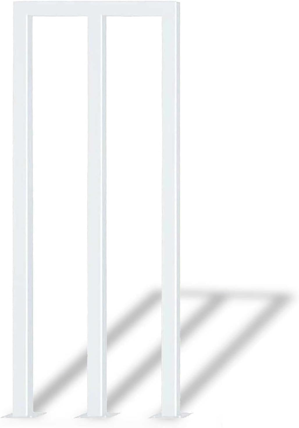 WaiDXn Wrought Iron Stair Railing Durable Railing Suitable For Indoor And Outdoor Stairs Gardens And Balconies M-shaped Design(Blanc M,85cm)