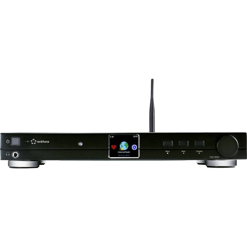 Radio Internet Renkforce RF-DAB-IR1700 WiFi, LAN, Bluetooth, DLNA Noir